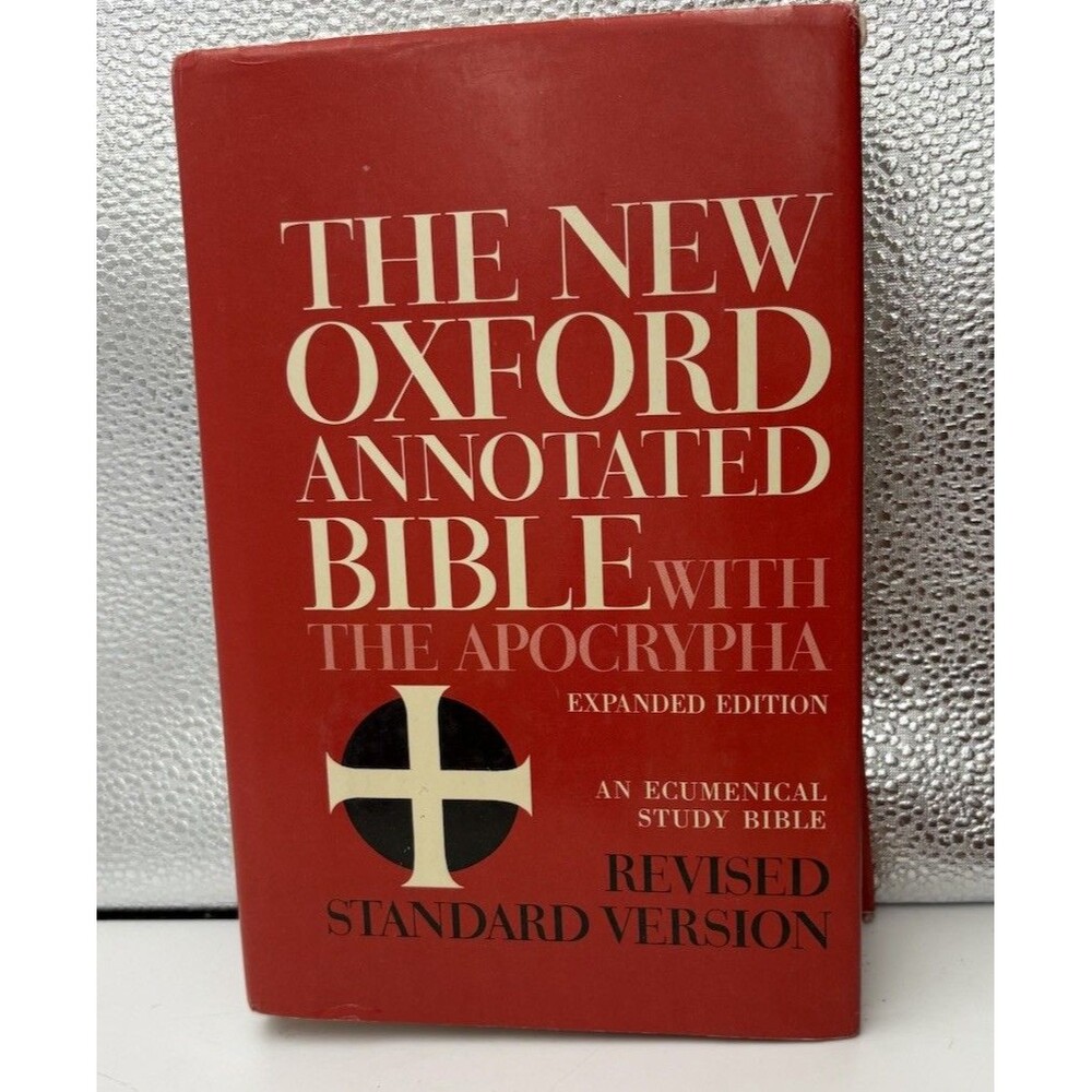 New Oxford Annotated Bible Apocrypha RSV Expanded 1977 Hardcover Study Bible